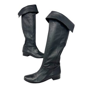 Jessica Simpson riding boots black leather size 7.5 women’s